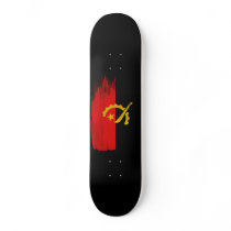 Angola Flag Custom Skate Board