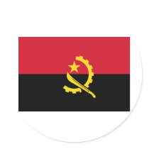 Angola Flag stickers
