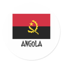 Angola Flag Stickers