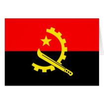 Angola High quality Flag Greeting Card