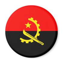 Angola High quality Flag Fridge Magnet
