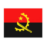 Angola High quality Flag Post Cards