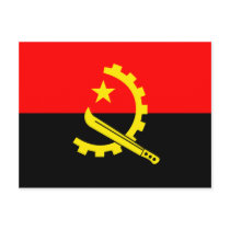 Angola High quality Flag Postcard