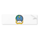 Angola Official Coat Of Arms Heraldry Symbol bumper stickers by inquester Angola Official Coat Of Arms Heraldry Symbol bumper stickers
