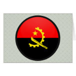 Angola quality Flag Circle Card
