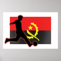 Angola Soccer Striker 2 Print
