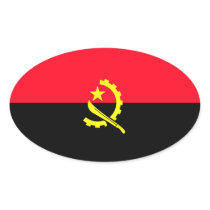 Angola Oval Stickers