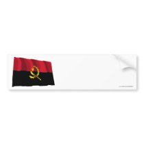 Angola Waving Flag Bumper Stickers