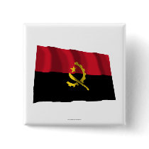 Angola Waving Flag Button