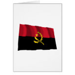 Angola Waving Flag Greeting Cards