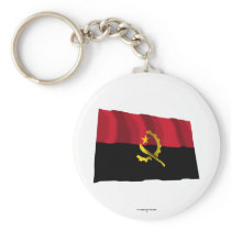 Angola Waving Flag Key Chain