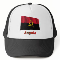 Angola Waving Flag with Name Hat
