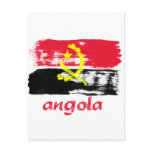 Angolan Brush stroke flag designs Post Cards