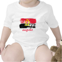Angolan Brush stroke flag designs T Shirts
