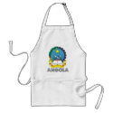 Angolan Emblem aprons by FlagStore Angolan Emblem aprons