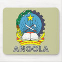 Angolan Emblem mousepads by FlagStore Angolan Emblem mousepads