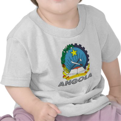 Angolan Emblem Tshirt by FlagStore