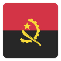 Angolan Flag Stickers