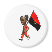 Angolan Girl magnets