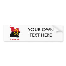 ANGOLAN MAP BUMPER STICKERS