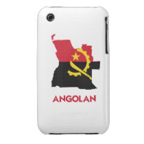 ANGOLAN MAP IPHONE 3 CASE-MATE CASE