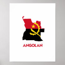 ANGOLAN MAP POSTER