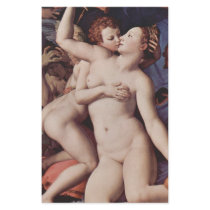 Angolo Bronzoni - Cupid and Venus (Detail) stationery by MasterpieceArt Angolo Bronzoni - Cupid and Venus (Detail) stationery