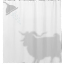 Angora Buck Goat Shadow Silhouette Shadow Buddies Shower Curtain