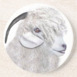 Angora Goat Sandstone Coaster coasters