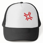 angry anime mesh hats