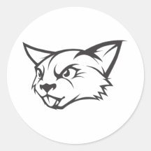 Angry Aye-Aye Round Sticker