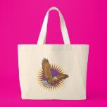 Angry Bald Eagle Landing Canvas Bag