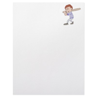 Angry Batter Letterhead by justsports