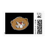 angry beaver face postage