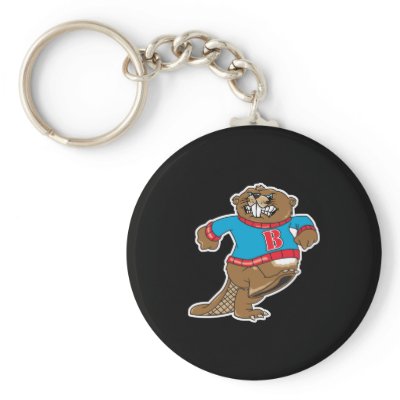 angry beaver wearing sweater key chains by doonidesignsanimals