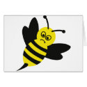 angry bee icon cards
