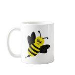 angry bee icon coffee mugs