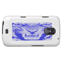 Angry Blue Tiger Horizontal Lines Samsung Galaxy Nexus Case