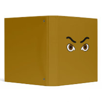 angry brown eyes thick brow binder