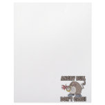 angry bull dont care funny cartoon parody letterhead