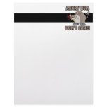 angry bull dont care funny cartoon parody customized letterhead