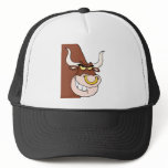 Angry Bull Head Looking Hat