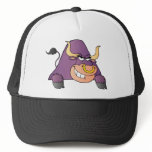 Angry Bull Over A Sign Trucker Hat