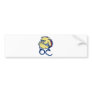 Angry bulldog dog head handcuffs bumper stickers