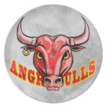 Angry Bulls plates