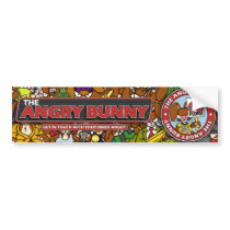 Angry Bunny 2008 Bumper Sticker 1 bumper stickers by wislander Angry Bunny 2008 Bumper Sticker 1 bumper stickers