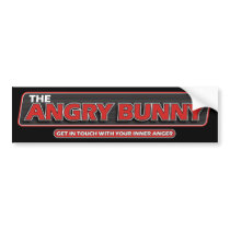Angry Bunny 2008 Bumper Sticker 2 bumper stickers by wislander Angry Bunny 2008 Bumper Sticker 2 bumper stickers