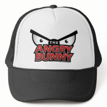 Angry Bunny Abstract Hat by wislander Angry Bunny Abstract Hat