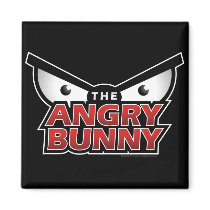 Angry Bunny Abstract Magnet by wislander Angry Bunny Abstract Magnet