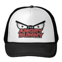 Angry Bunny Abstract hats